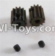HBX 12883 Motor Pinion Gears(2pcs)-13Teeth & Set Screws-3X3mm(2pcs) Parts-12026,HBX 12883P Car Parts
