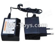 HBX 12883 Official charger and balance charger(Can charge 1 battery at the same time) Parts-,HBX 12883P Car Parts