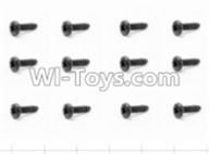 HBX 12883 Screws Parts-Round Head Screw(12pcs)-2.5X8mm Parts-S100,HBX 12883P Car Parts