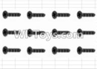 HBX 12883 Screws Parts-Countersunk Self Tapping Screw(12pcs)-2.6X10mm Parts-S138,HBX 12883P Car Parts