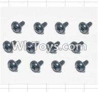 HBX 12883 Screws Parts-Flange Head Self Tapping Screws(12pcs)-2.6X8mm Parts-S160,HBX 12883P Car Parts