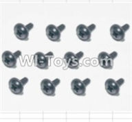 HBX 12883 Screws Parts-Flange Head Self Tapping Screws(12pcs)-2X6mm Parts-S164,HBX 12883P Car Parts
