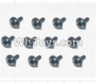 HBX 12883 Screws Parts-Flange Head Self Tapping Screws(12pcs)-2.3X8mm Parts-S167,HBX 12883P Car Parts