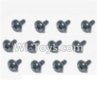 HBX 12883 Screws Parts-Flange Head Self Tapping Screws(12pcs)-2.6X5mm Parts-S168,HBX 12883P Car Parts