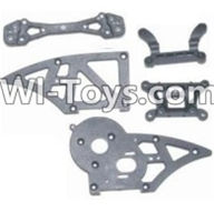 HBX 12885 Iron Hammer Chassis Side Plates B & Shock Absorbers board Parts-12006,HaiBoxing HBX 12885 Iron Hammer RC Car Spare Parts