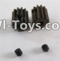 HBX 12885 Iron Hammer Motor Pinion Gears(2pcs)-13Teeth & Set Screws-3X3mm(2pcs) Parts-12026,HaiBoxing HBX 12885 Iron Hammer RC Car Spare Parts