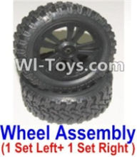 HBX 12885 Iron Hammer Left and Right wheel assembly(2 set-1x Left and 1X Right) Parts-12065,HaiBoxing HBX 12885 Iron Hammer RC Car Spare Parts