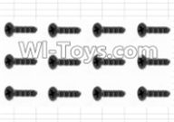 HBX 12885 Iron Hammer Countersunk Self Tapping Screw(12pcs)-2.6X6mm Parts-S061,HaiBoxing HBX 12885 Iron Hammer RC Car Spare Parts