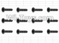 HBX 12885 Iron Hammer Countersunk Screw(12pcs)-3X10mm PartsS062,HaiBoxing HBX 12885 Iron Hammer RC Car Spare Parts