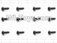 HBX 12885 Iron Hammer Round Head Self Tapping Screw(12pcs)-3X6mm Parts-S071,HaiBoxing HBX 12885 Iron Hammer RC Car Spare Parts