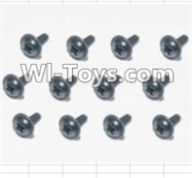 HBX 12885 Iron Hammer Flange Head Self Tapping Screws(12pcs)-2X6mm Parts-S164,HaiBoxing HBX 12885 Iron Hammer RC Car Spare Parts