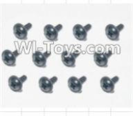 HBX 12885 Iron Hammer Flange Head Self Tapping Screws(12pcs)-2.3X8mm Parts-S167,HaiBoxing HBX 12885 Iron Hammer RC Car Spare Parts