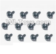 HBX 12885 Iron Hammer Flange Head Self Tapping Screws(12pcs)-2.6X5mm Parts-S168,HaiBoxing HBX 12885 Iron Hammer RC Car Spare Parts