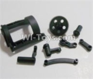 HBX 12891 Dune Thunder Motor Guard cover,Motor seat & Big Gear & Steering Bushings 12602R,1/12 HaiBoXing HBX 12891 Dune ThunderRC Truck Parts