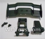 HBX 12891 Tail wing & Tail wing frame & Column for the Car canopy(For Off-road vehicles) 12606,1/12 HaiBoXing HBX 12891 Dune ThunderRC Truck Parts