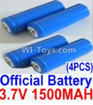HBX 12891 Official 3.7V 1500mAH Battery(Li-ion Batteries)-4pcs 12633,1/12 HaiBoXing HBX 12891 Dune ThunderRC Truck Parts