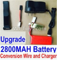 HBX 12891 Dune Thunder Upgrade 7.4V 2800MAH Battery & Charger & Conversion wire & Magic straps Parts,1/12 HaiBoXing HBX 12891 Dune ThunderRC Truck Parts