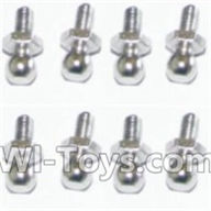 HBX 12891 Dune Thunder Ball Studs(8pcs) H013,1/12 HaiBoXing HBX 12891 Dune ThunderRC Truck Parts