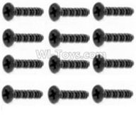 HBX 12891 Dune Thunder Countersunk Self Tapping Screws-2.6X8mm(12PCS) S020,1/12 HaiBoXing HBX 12891 Dune ThunderRC Truck Parts