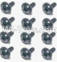 HBX 12891 Flange Head Self Tapping Screws 2.6X8mm(12PCS) S160,1/12 HaiBoXing HBX 12891 Dune ThunderRC Truck Parts