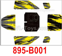 HBX 12895 Body Shell Cover, It incnludes the Car Body and Decals. It is very easy to install and remove from the Buggy. 895-B001