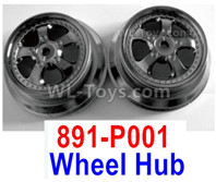 HBX 12895 Wheel Rims, Wheel Hubs, Total 2pcs. Not include the Tires. The replace accessories number is 891-P001