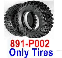HBX 12895 Tires + Insert, Tires Skins, Total 2pcs. Not include the Wheel Rims. The replace accessories number is 891-P002