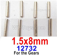 HBX 12895 Gear Pin-1.5X8mm. The replace accessories number is 12732