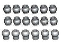 HBX 16889 Plastic Pivot Balls Complete-M16031,HaiBoXing HBX 16889 Parts,HBX 1/16 Car Parts
