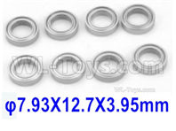 HBX 16889 Ball Bearings (7.93X12.7X3.95mm)-793127,Total 8pcs,HaiBoXing HBX 16889 Parts,HBX 1/16 Car Parts
