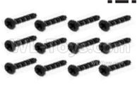 HBX 16889 Countersunk Self Tapping KBHO2.6x12mm-S088,Total 8pcs,HaiBoXing HBX 16889 Parts,HBX 1/16 Car Parts