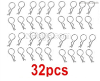 HBX 16890 DESTROYER Parts 32pcs Clips,R-Clips,RC Car body Clips.RC Body clips for the Body shell Cover. It Includes 32pcs.