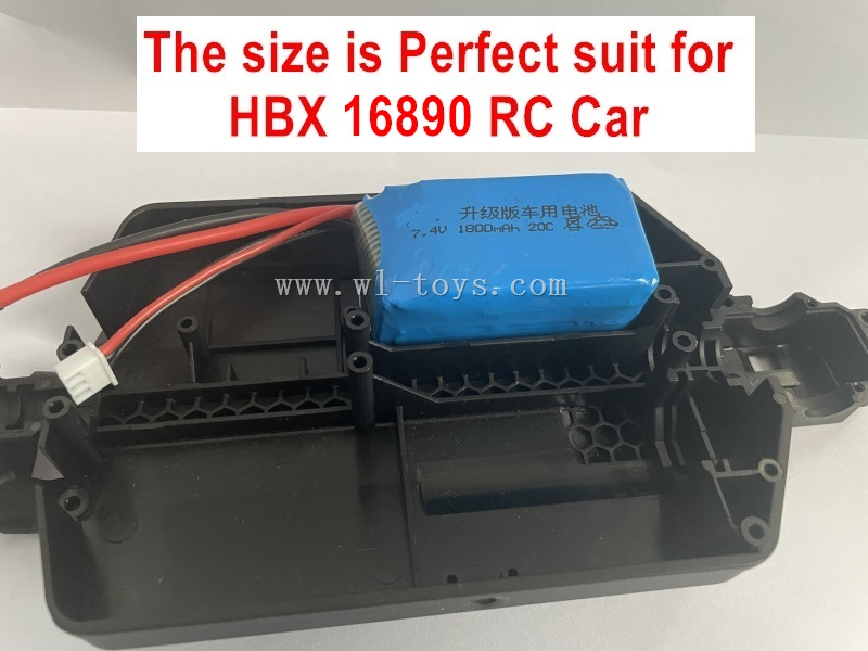 HBX 16890 DESTROYER Parts Upgrade RC Battery Packs.Upgrade 7.4V 1800mah Lipo 20C Battery.2pcs.57X30X30mm,97g.