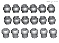 HBX 16890 DESTROYER Parts Plastic Pivot Balls Complete.M16031.