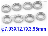 HBX 16890 DESTROYER Parts Ball Bearings.793127.The siez is 7.93X12.7X3.95mm.Total 8pcs.