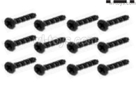HBX 16890 DESTROYER S088 Screws Parts. Countersunk Self Tapping KBHO2.6x12mm,Total 8pcs.