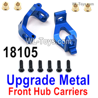 HaiBoXing HBX 18857 Upgrade Parts 18105 Metal Front Hub Carriers,Metal C-Shape Seat.Total 2pcs.HBX 1/16 RC Car Parts.