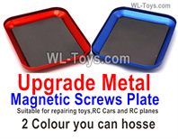 HaiBoXing HBX 18858 Upgrade Parts Magnetic Screws Plate.You have 2 color to choose.WLtoys 1/16 RC Car Parts.HBX 1/16 RC Car Parts.