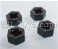HaiBoXing HBX 18858 Wheel Hex., Hexagon Wheel Seat(4pcs) Parts,HaiBoXing 18858 RC Car Spare Parts 1/18