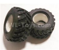 HBX Rampage Tire lether(Not include the Wheel hub)-2pcs Parts,HaiBoXing 18858 RC Car Spare Parts 1/18