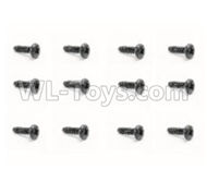 HaiBoXing HBX 18858 Screws Pan Head Self Tapping Screw(12pcs)-PBHO2.3X6mm Parts