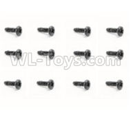 HaiBoXing HBX 18858 Screws Pan Head Self Tapping Screw(12pcs)-PBHO2.3X7mm Parts