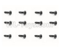 HBX Rampage Screws Pan Head Self Tapping Screw(12pcs)-PBHO2.3X16mm Parts