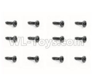 HaiBoXing HBX 18858 Screws Pan Head Self Tapping Screw(12pcs)-PBHO2.3X21mm Parts