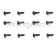 HaiBoXing HBX 18857 Screws Pan Head Self Tapping Screw(12PCS)-PMHO2x6mm Parts