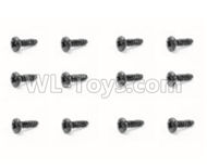 HaiBoXing HBX 18858 Screws Pan Head Self Tapping Screw(12PCS)-PMHO2.3x12mm Parts