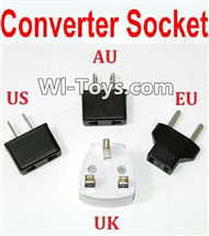 HaiBoXing 2098B Spare Parts-02-05 Standard Adapter Universal Converter Socket(You can choose AU,US,EU,UK Version),,HBX 2198B Car Parts,HaiBoXing 1:24 2198B RC Truck Spare parts Accessories,HBX 1/24 2198B 4WD High Speed Buggy Parts