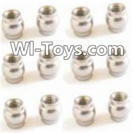 HaiBoXing 2098B Spare Parts-12 24961 Ball Head(12pcs)- 3.8x4mm,,HBX 2198B Car Parts,HaiBoXing 1:24 2198B RC Truck Spare parts Accessories,HBX 1/24 2198B 4WD High Speed Buggy Parts