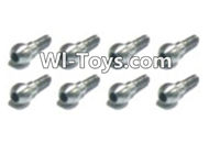 HaiBoXing 2098B Spare Parts-39 24005 Steering Ball Stud.(φ3.8x7.6mm)-8pcs,,HBX 2198B Car Parts,HaiBoXing 1:24 2198B RC Truck Spare parts Accessories,HBX 1/24 2198B 4WD High Speed Buggy Parts