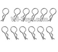 HaiBoXing 2098B Spare Parts-43 H021 Body Clip pin(12pcs),,HBX 2198B Car Parts,HaiBoXing 1:24 2198B RC Truck Spare parts Accessories,HBX 1/24 2198B 4WD High Speed Buggy Parts
